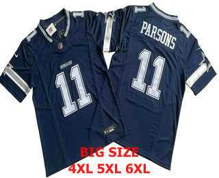 Mens Dallas Cowboys #11 Micah Parsons Navy Blue FUSE Limited Vapor Stitched Jersey->dallas cowboys->NFL Jersey